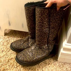 Ugg leopard tall boots
